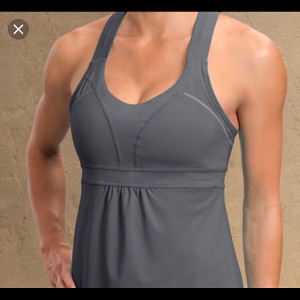 NWT Athleta Horizon Tank ASPH Grey XXS